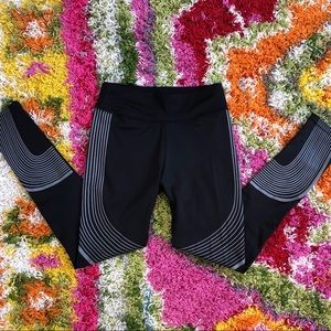 Black workout gym leggings, S M